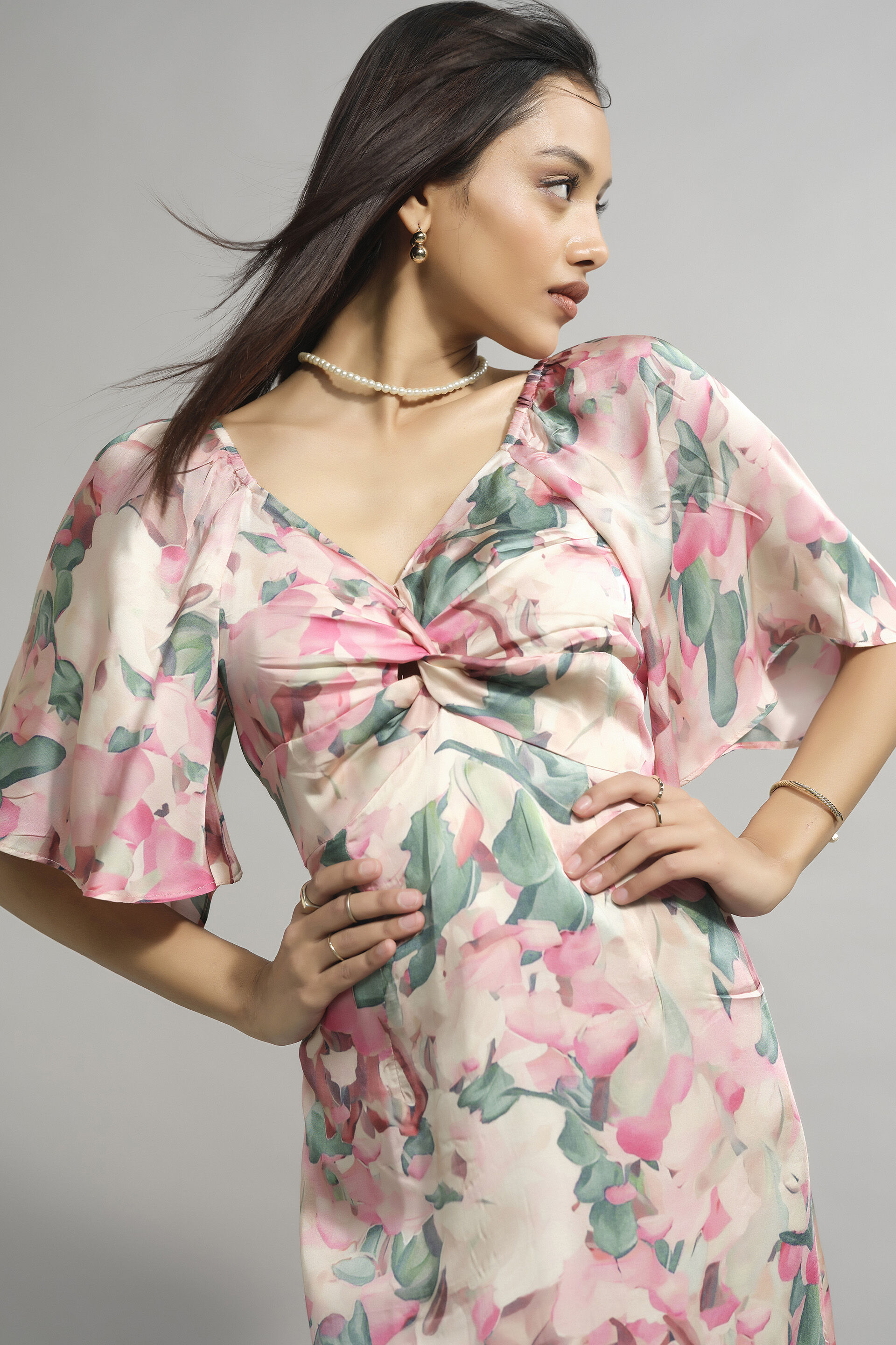 Larger Than Life Floral Dress, Multi Color, image 3